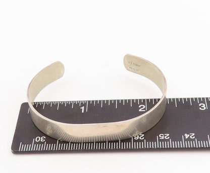 925 Sterling Silver Vintage Bracelet ALWAND VAHAN Minimalist Cuff  BT10688