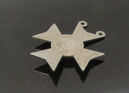 925 Sterling Silver  Vintage United States Military Badge Pendant  PT17063