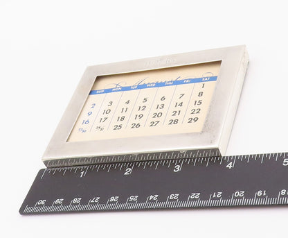 925 Sterling Silver Vintage Calendar TIFFANY & CO. Antique Framed Manual  TR3903