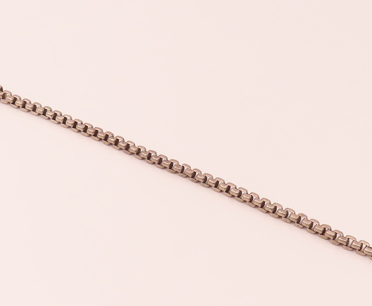 925 Sterling Silver  Vintage Box Chain 3D Bracelet  BT9807