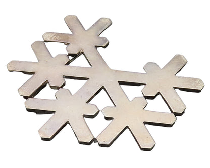 925 Sterling Silver  Vintage Large Snowflake Christmas Brooch Pin  BP10358