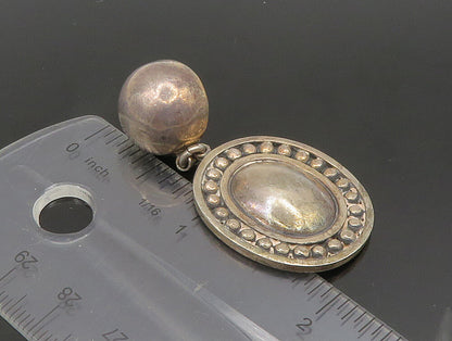 BRENDA SCHOENFELD 925 Silver  Vintage Bead Ball Dangle Earrings  EG11662