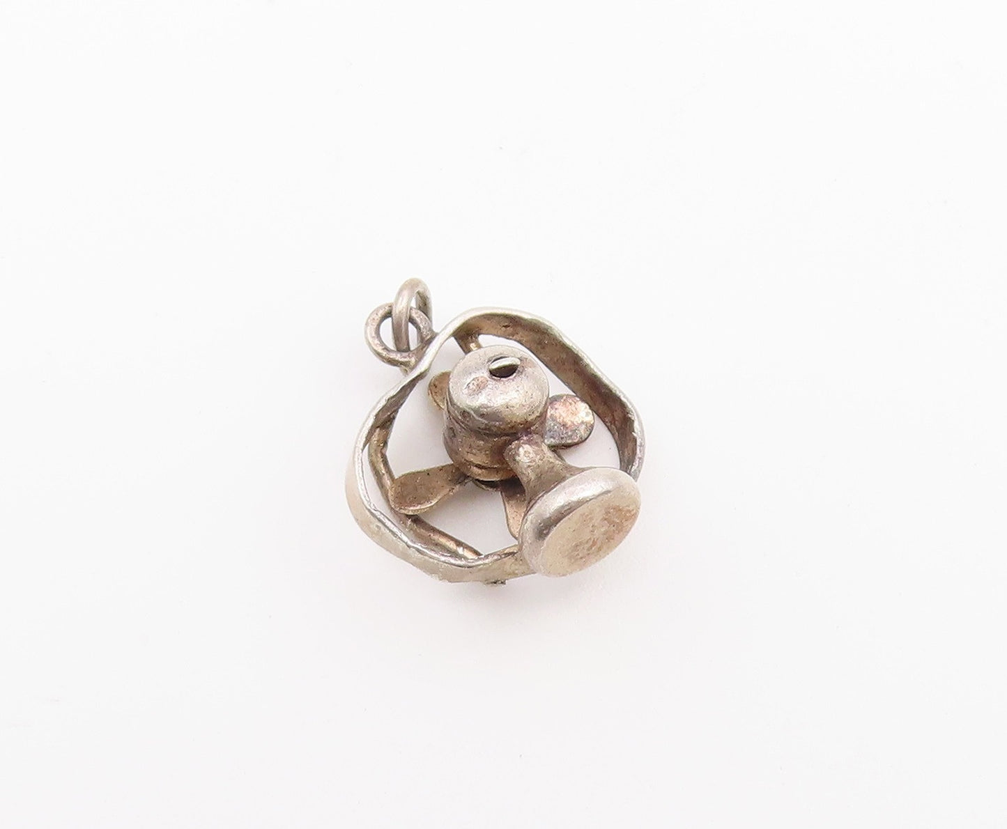925 Sterling Silver Vintage Pendant Miniature Electric Table Fan Charm  PT26633