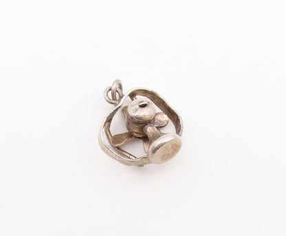 925 Sterling Silver Vintage Pendant Miniature Electric Table Fan Charm  PT26633
