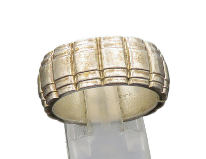 LONDON LINKS 925 Silver  Vintage Fluted Pattern Band Ring Sz 10  RG20913