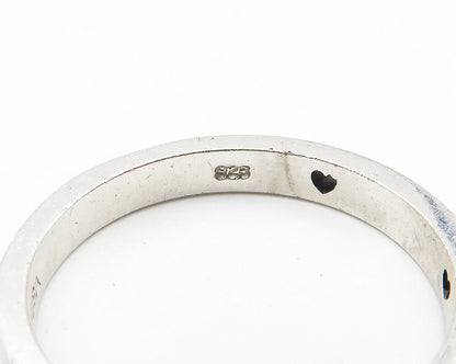 LIPUSA 925 Silver  Vintage Faith Believe Grace Band Ring Sz 6.5  RG10293
