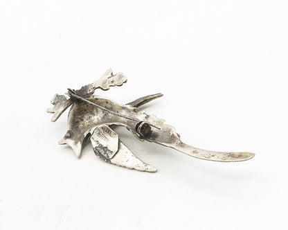 PRIETO AVE JUAREZ 925 Sterling Silver  Vintage Perched Bird Brooch Pin  BP4026
