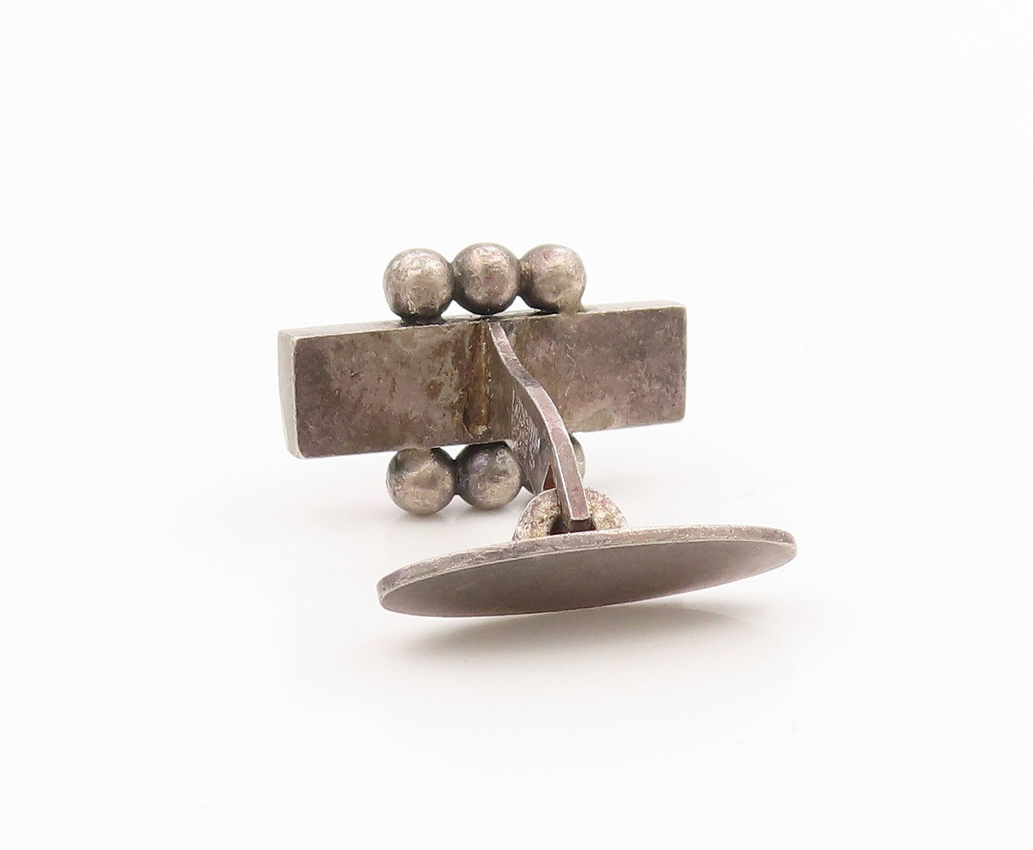 925 Sterling Silver Vintage Cufflinks Enamel Designer Single Pieces  TR4238