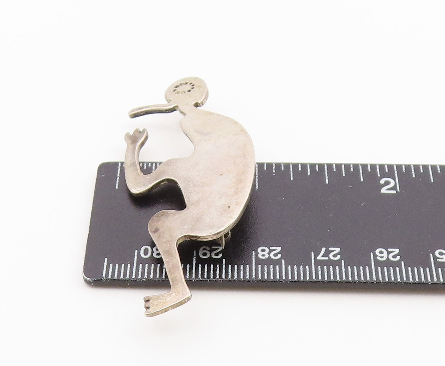 925 Sterling Silver Vintage Brooch Pin SOUTHWESTERN Kokopelli figure  BP12622