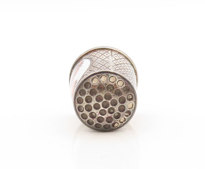 925 Sterling Silver Vintage Thumb Cover Thimble GERMANY  Little Child TR3825