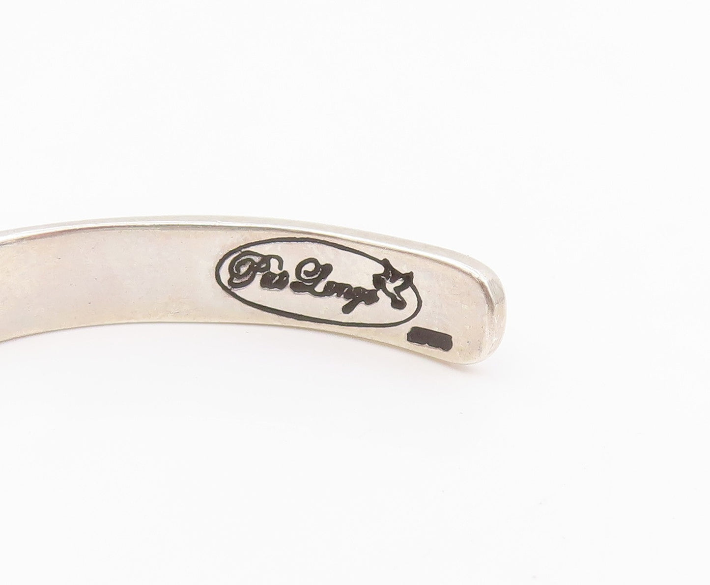 925 Sterling Silver Vintage Bracelet PAT LONGO Engraved Serenity Prayer  BT11642