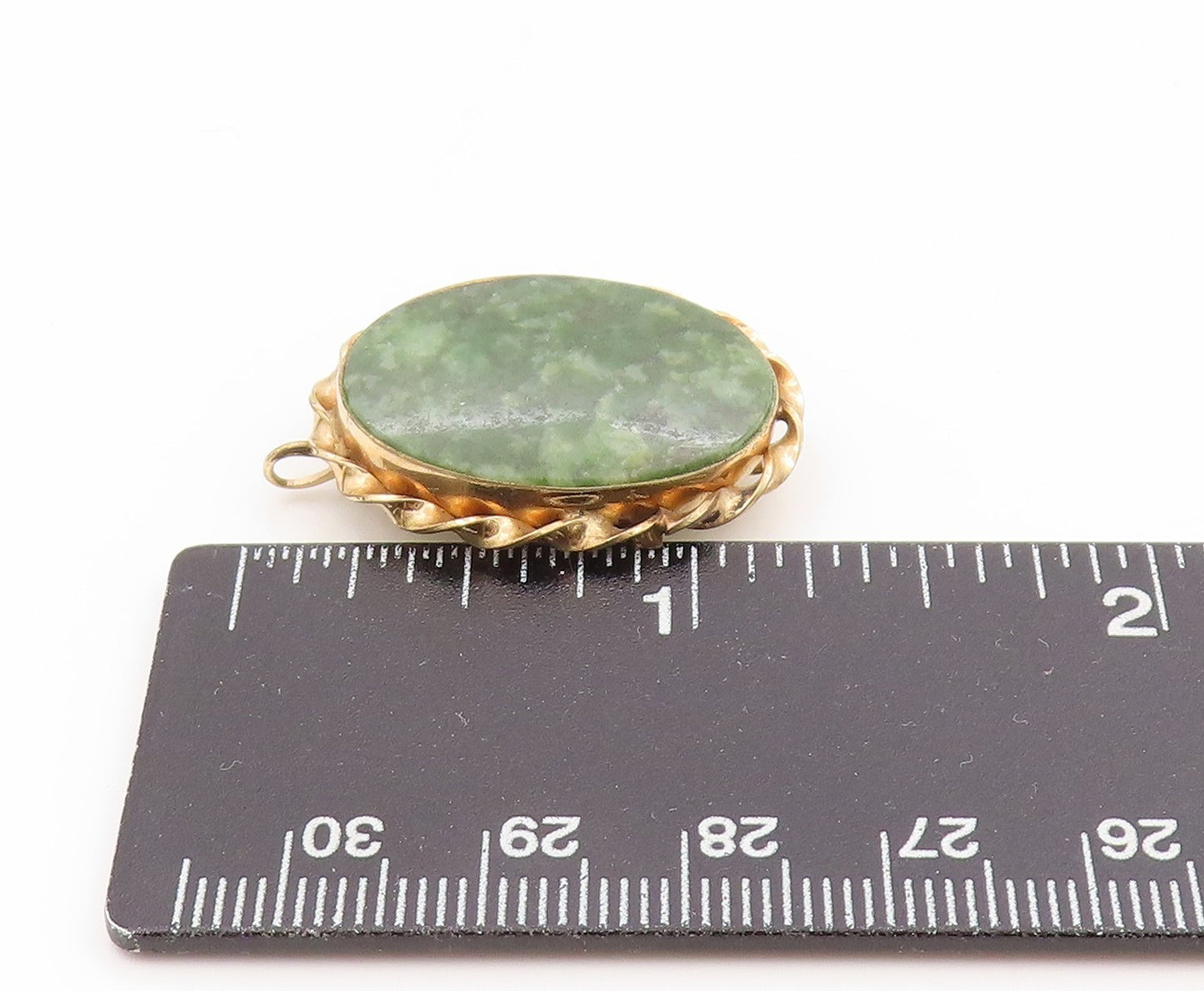 925 Sterling Silver Vintage Brooch Gold Plated Cabochon Gemstone Pin  BP1001