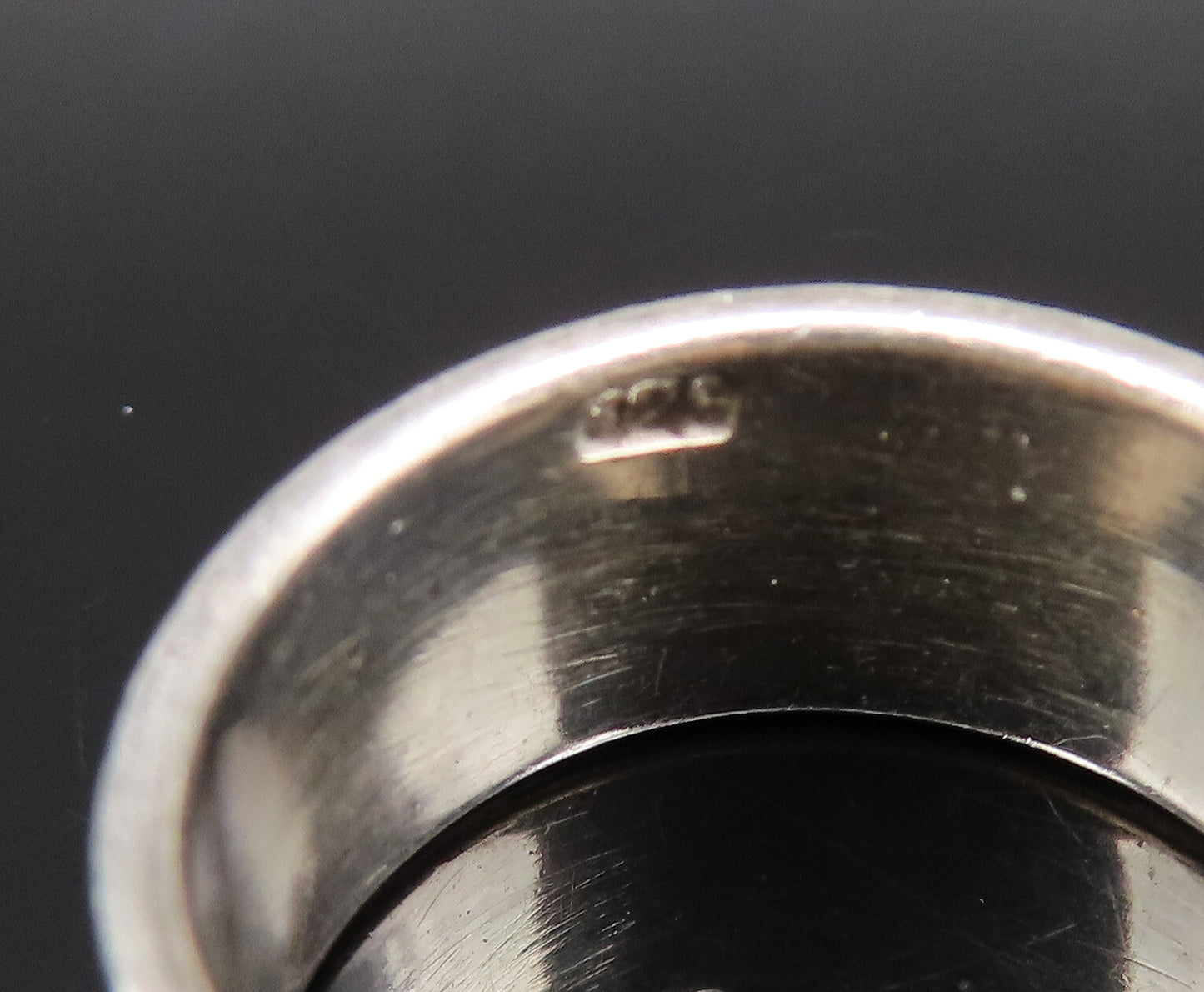 925 Sterling Silver  Vintage Labyrinth Maze Cutout Band Ring Sz 5  RG25727
