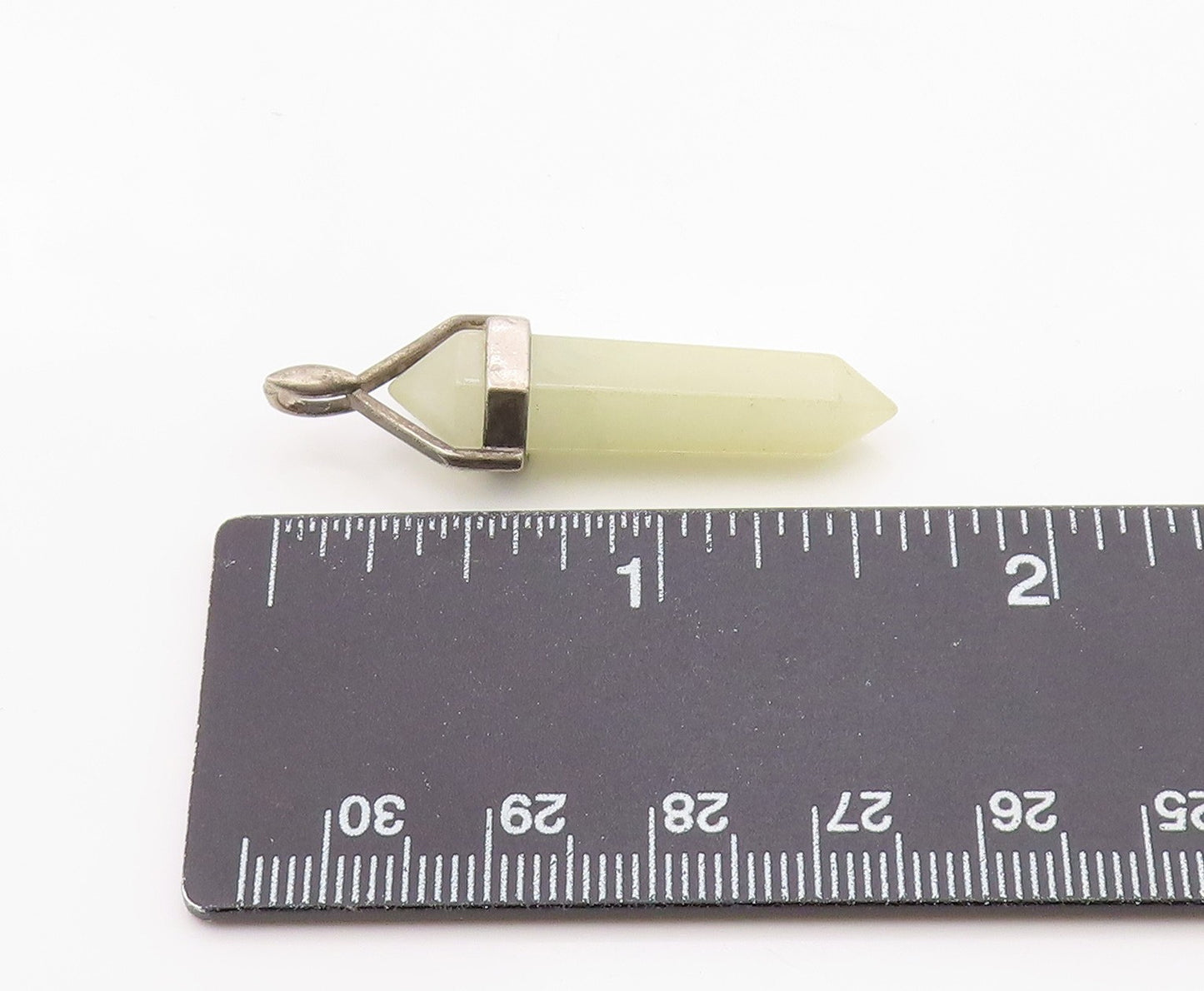 925 Sterling Silver Vintage Pendant Classic Opal Geometric Hexagon Wand  PT26345