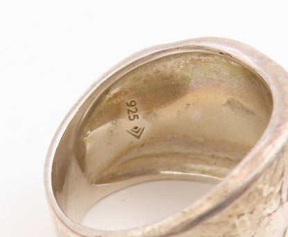 925 Sterling Silver Vintage Ring SILPADA Etched Statement Band  Sz 9.5  RG34761