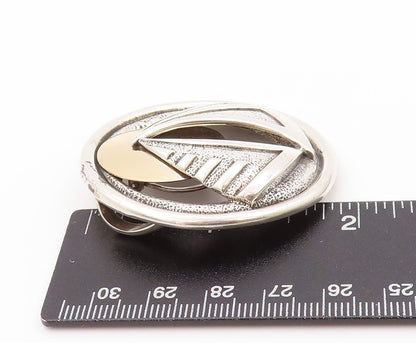 925 Sterling Silver Vintage Pendant NWSA Modernist Abstract Cutout  PT24039
