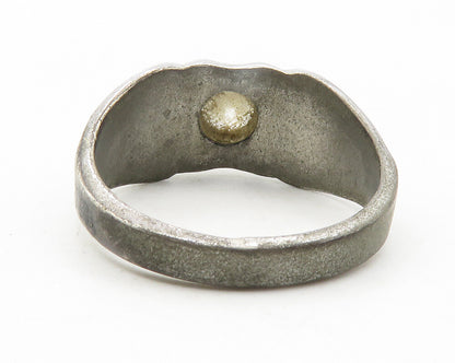 LIND 925 Sterling Silver  Vintage Cubic Zirconia Band Ring Sz 11  RG11843