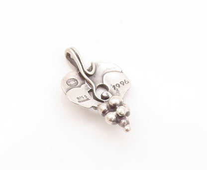 925 Sterling Silver Vintage Pendant GEORG JENSEN DENMARK Bunch Of Grapes PT24191