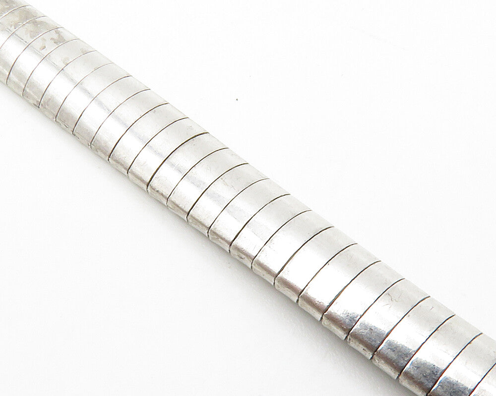 925 Sterling Silver  Shiny Genuine Diamonds Flat Snake Chain Bracelet  BT5028