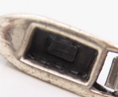 925 Sterling Silver Vintage Pendant Miniature Paddle Wheel Steamboat  PT25696