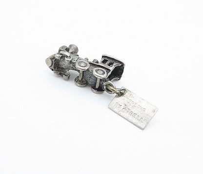 POST BELL TRADING 925 Silver Vintage Old Fashioned Steam Train Pendant PT4192