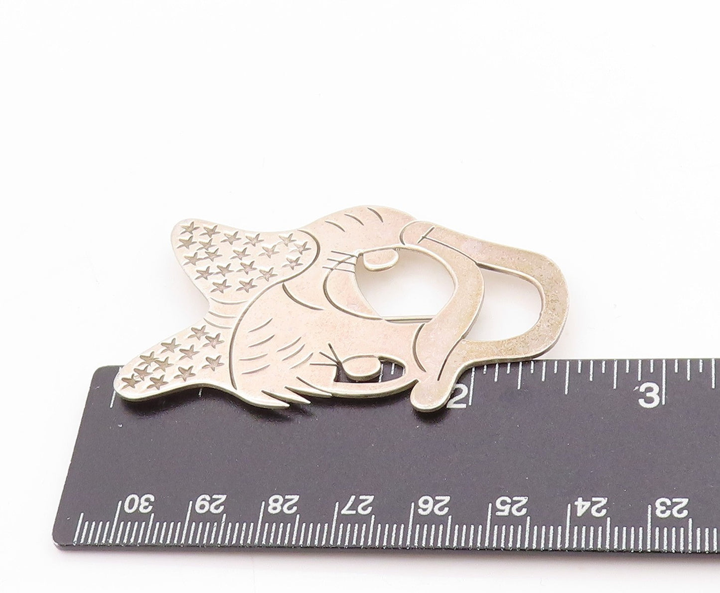 925 Sterling Silver Vintage Brooch MEXICO Walt Disney Daffy Duck Cutout  BP11766