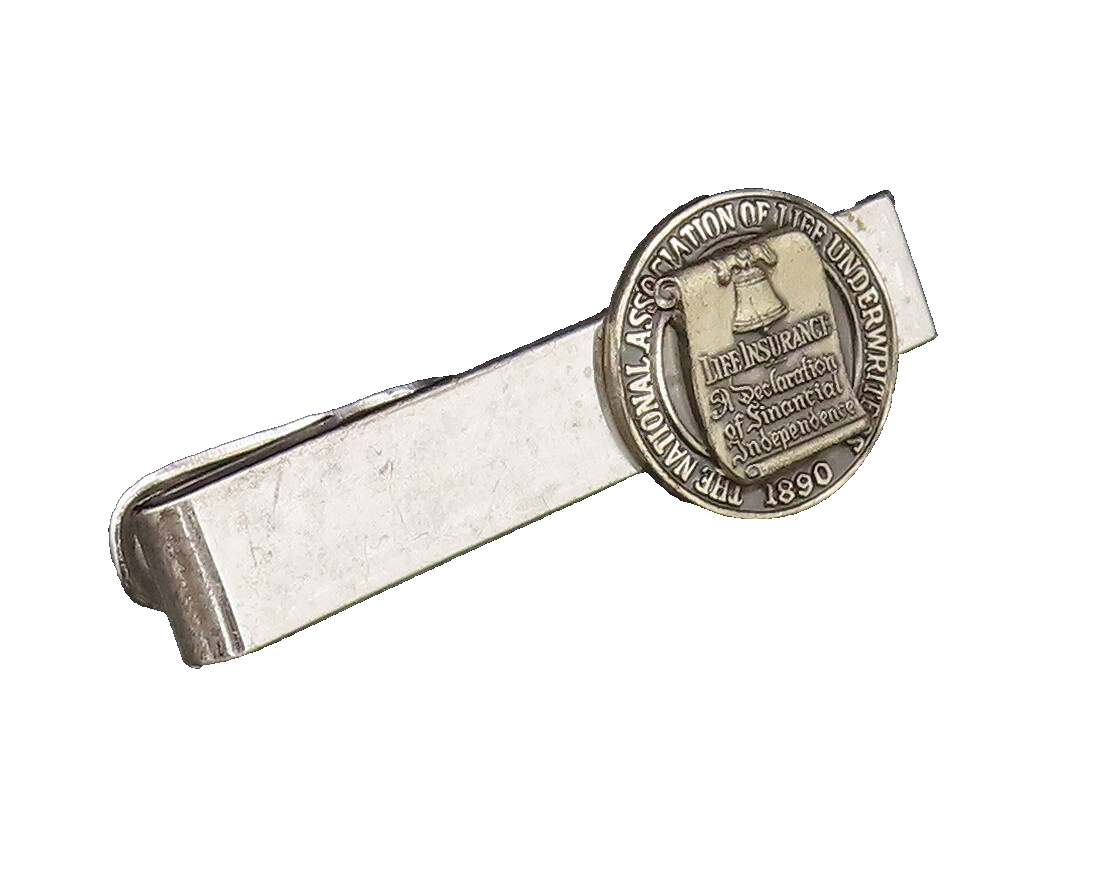 925 Silver Vintage National Association Of Life Underwriters Tie Clip TR3432
