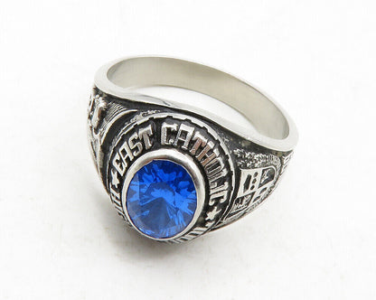 925 Sterling Silver  Vintage East Catholic H.S. 1999 Band Ring Sz 8  RG13189