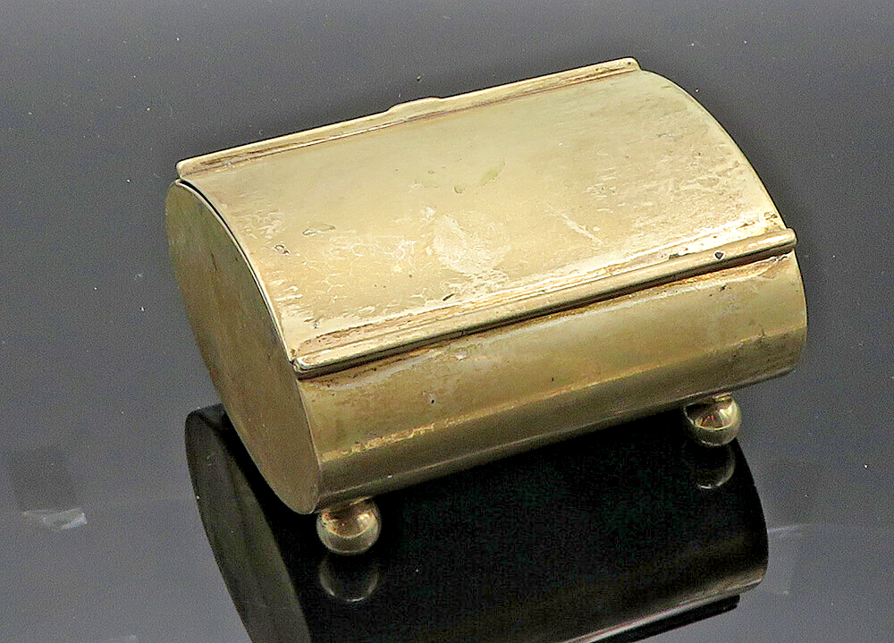 A. KUHN GERMANY 830 Silver Vintage Antique Large Jewelry Trinket Box  TR2890