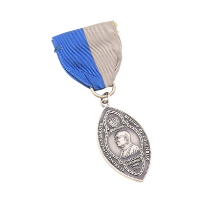 925 Sterling Silver Vintage Brooch Religious 1961 Diocesan Medal  BP11778