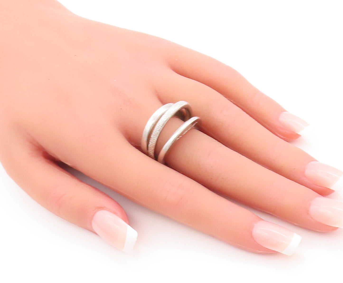 925 Sterling Silver Vintage Ring PIANEGONDA Designer Cutout Shank  Sz 7 RG28547