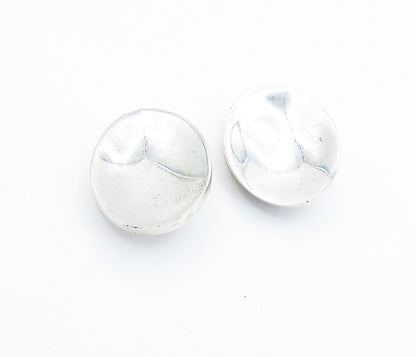 LOS BALLESTEROS MEXICO 925 Silver  Vintage Oval Non Pierce Earrings  EG2602
