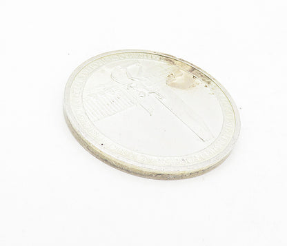 925 Sterling Silver  Vintage Antique U.N. 25th Anniversary Medallion  TR1309