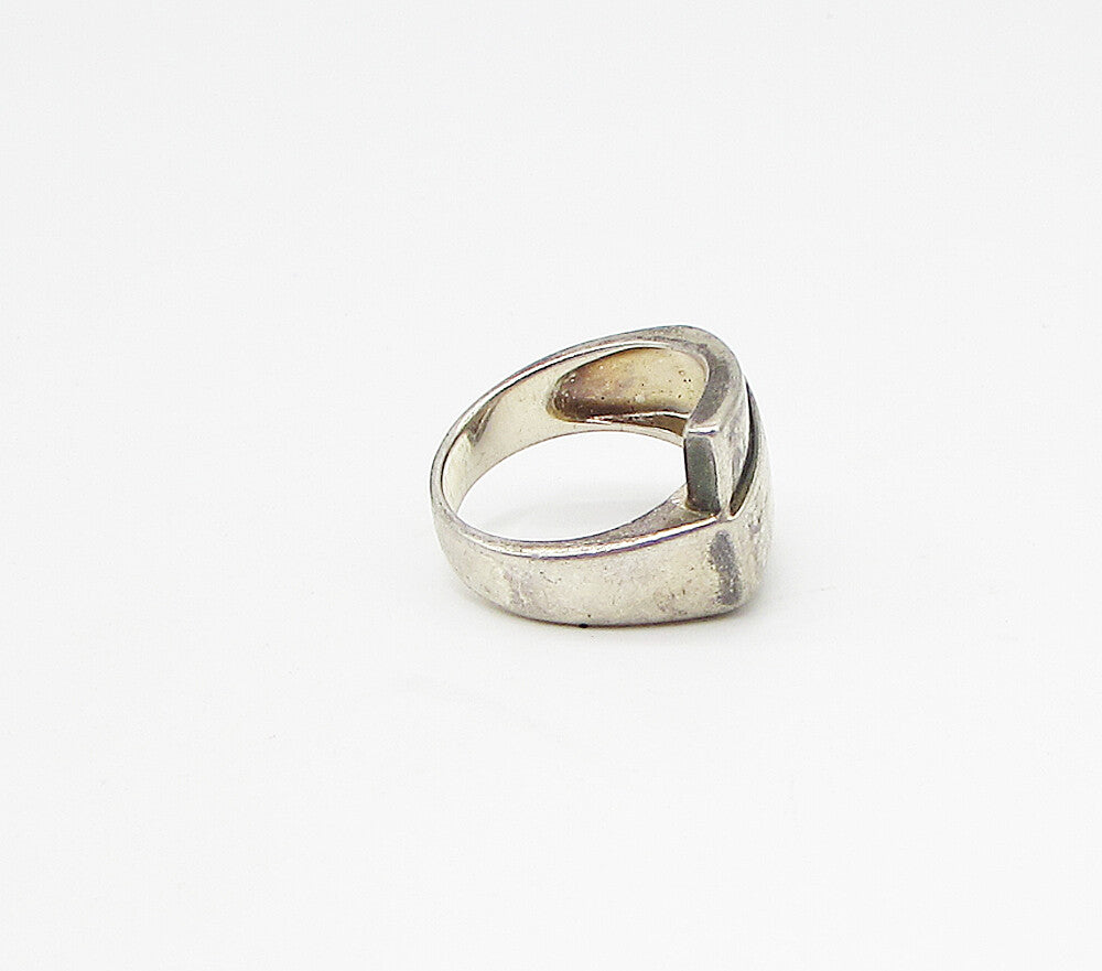 925 Sterling Silver  Vintage Wrapped Design Band Ring Sz 8  RG3110