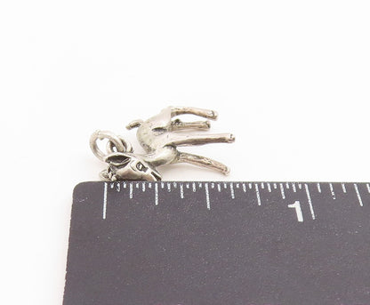 925 Sterling Silver Vintage Pendant Miniature Young Fawn Deer Charm  PT26157