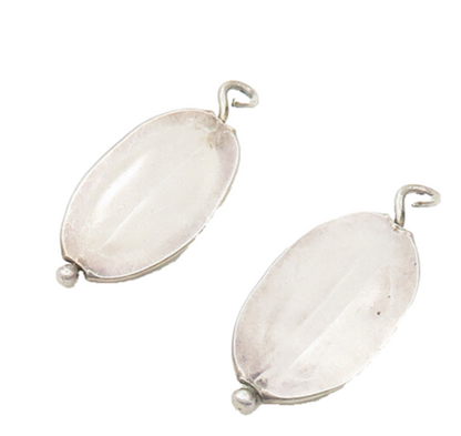 DESIGNER 925 Sterling Silver  Vintage Minimalist Non Pierce Earrings  EG8906