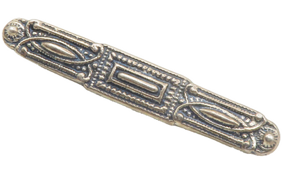 STAMAS 925 Sterling Silver  Vintage Dark Tone Embellished Brooch Pin  BP5414