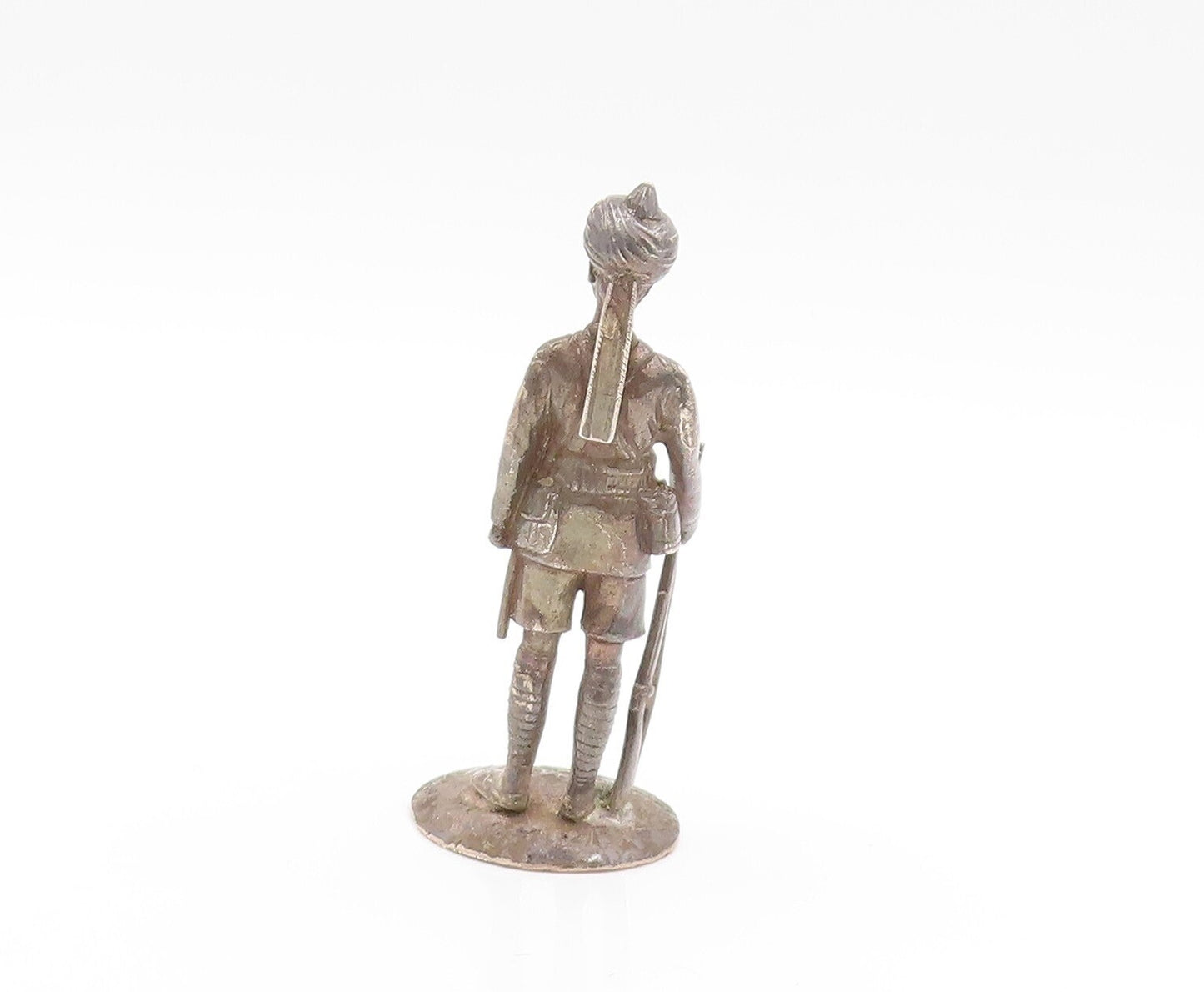925 Sterling Silver Vintage Paper Weight Heavy 3D Carved Soldier  TR3812