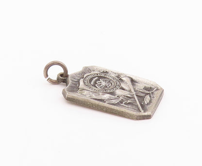 925 Sterling Silver Vintage Pendant 1943 St. Elizabeth Graduation Charm  PT24672