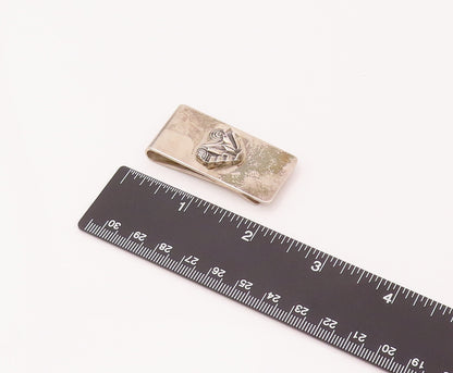 LAGOS CAVIAR 925 Silver  Vintage Brutalist & Swirly Heart Tie Pin  TR3483