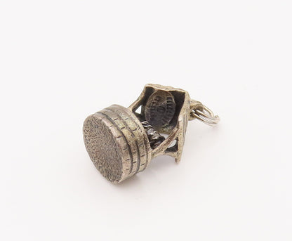 DANECRAFT 925 Sterling Silver  Vintage Mini Water Well Charm Pendant  PT22069