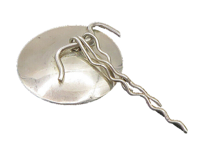 SUSAN CUMMINGS 925 Sterling Silver  Vintage Shiny Modernist Brooch Pin  BP8342