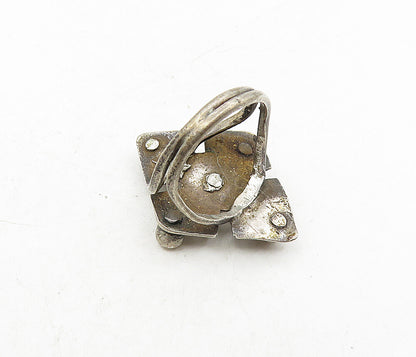 925 Sterling Silver  Vintage Antique Etched Detail Band Ring Sz 4.5  RG9301