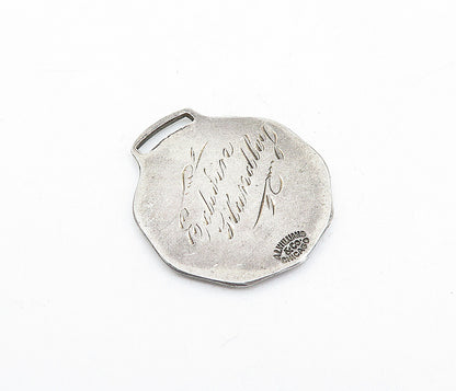 A.L. WILLIAMS & CO. CHICAGO 925 Silver  Vintage Music School Pendant  PT2917