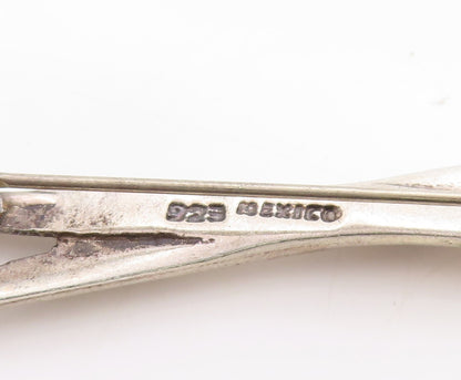 925 Sterling Silver Vintage Brooch Pin MEXICO Solid Painters Brush BP11361