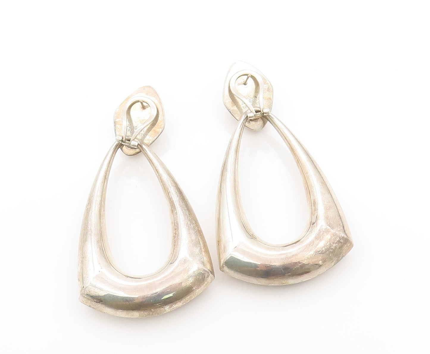 14k Gold 925 Sterling Silver Vintage Earrings JONDELL Dangling Design  EG13567