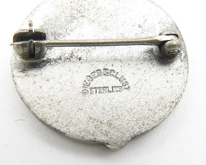 925 Sterling Silver  Vintage Greenwich Hospital Service Brooch Pin  BP4221
