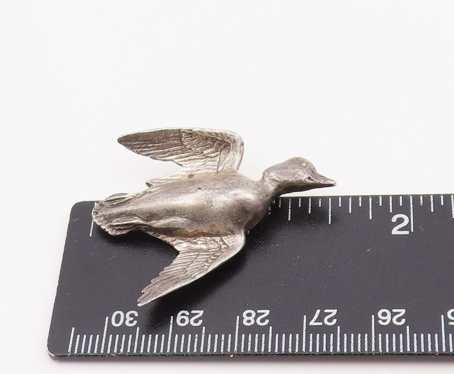 925 Sterling Silver Vintage Brooch Pin 50th Wild Life Federation Duck  BP12324