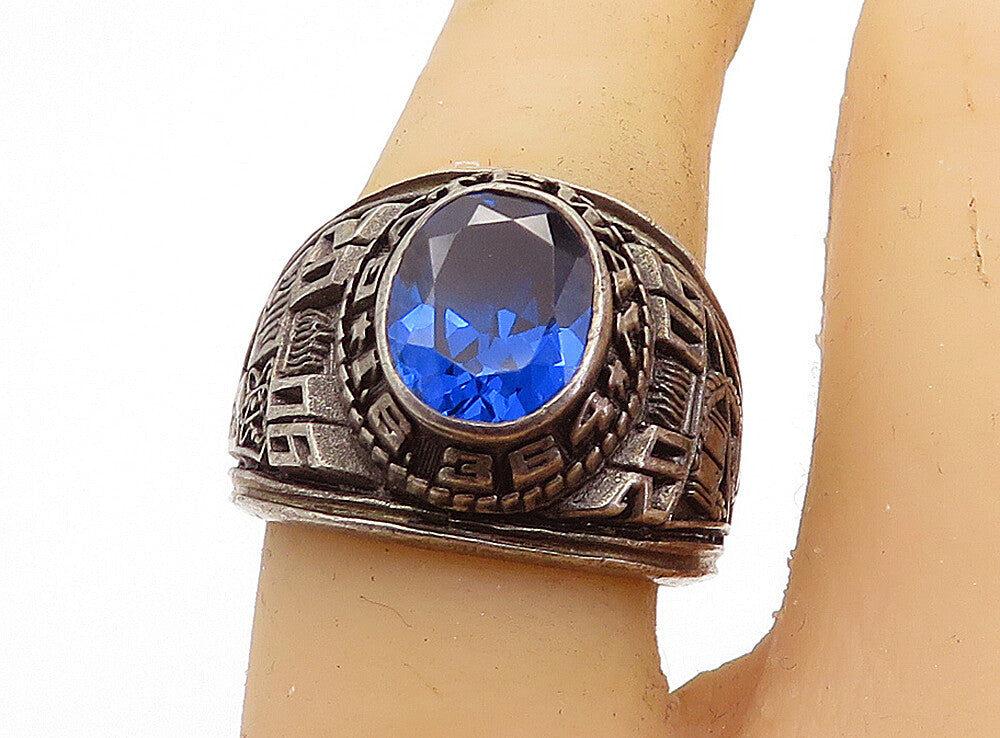 REED 925 Silver  Blue Topaz Gateway I.S. 364 2006 Class Ring Sz 7  RG7061