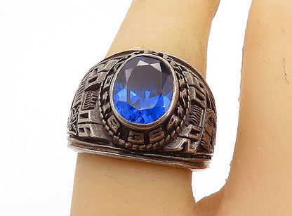 REED 925 Silver  Blue Topaz Gateway I.S. 364 2006 Class Ring Sz 7  RG7061